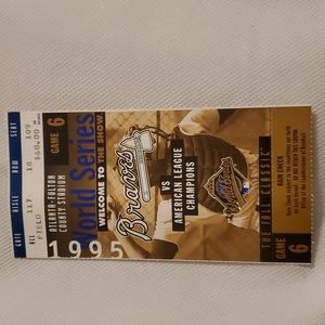 1995 World Series Ticket